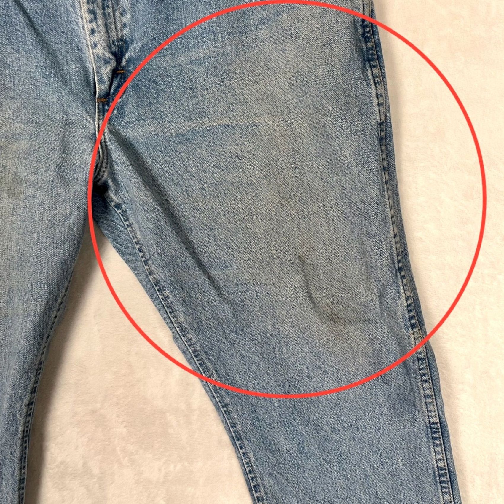 Wrangler Wrangler 47MWZ Jeans Regular 32x34 Light Blue Denim 5-Pocket Straight Cowboy Stain Vintage No Size US 32 / EU 48 - 4 Thumbnail