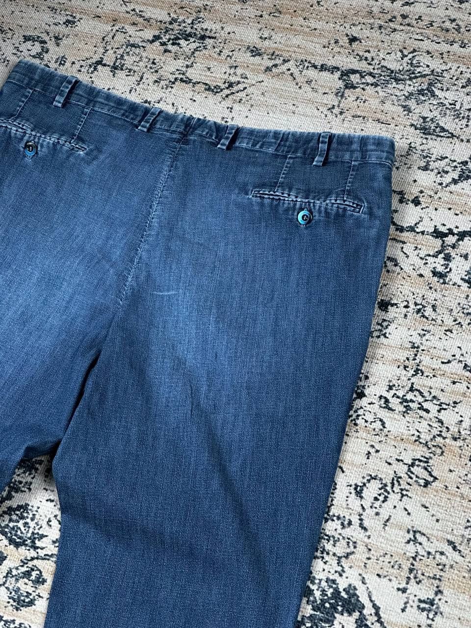 Brioni Brioni Luxury Blue Wide Cotton Casual Denim Pants Size US 38 / EU 54 - 15 Thumbnail