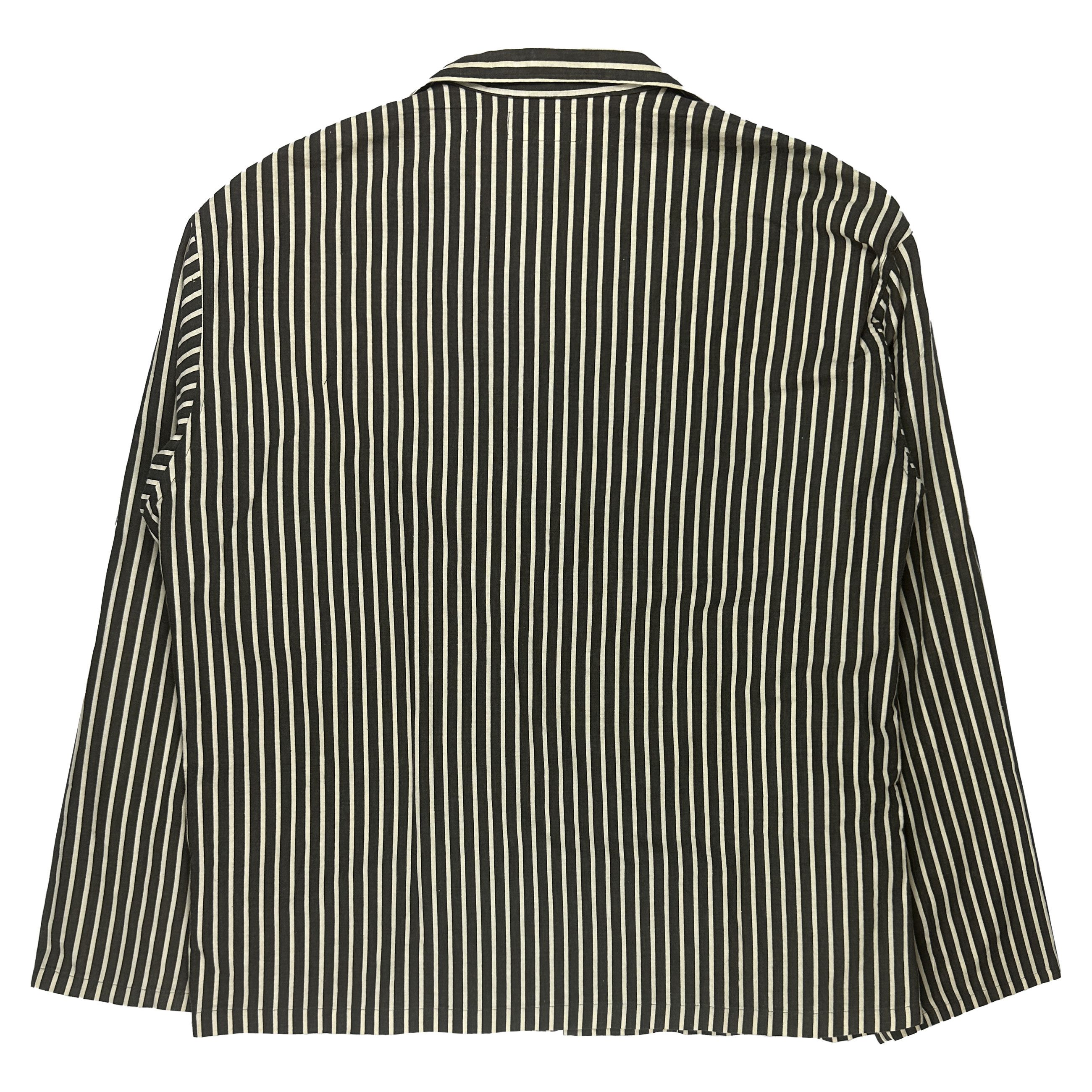 Yohji Yamamoto 80s Striped Button Up Size US M / EU 48-50 / 2 - 2 Thumbnail
