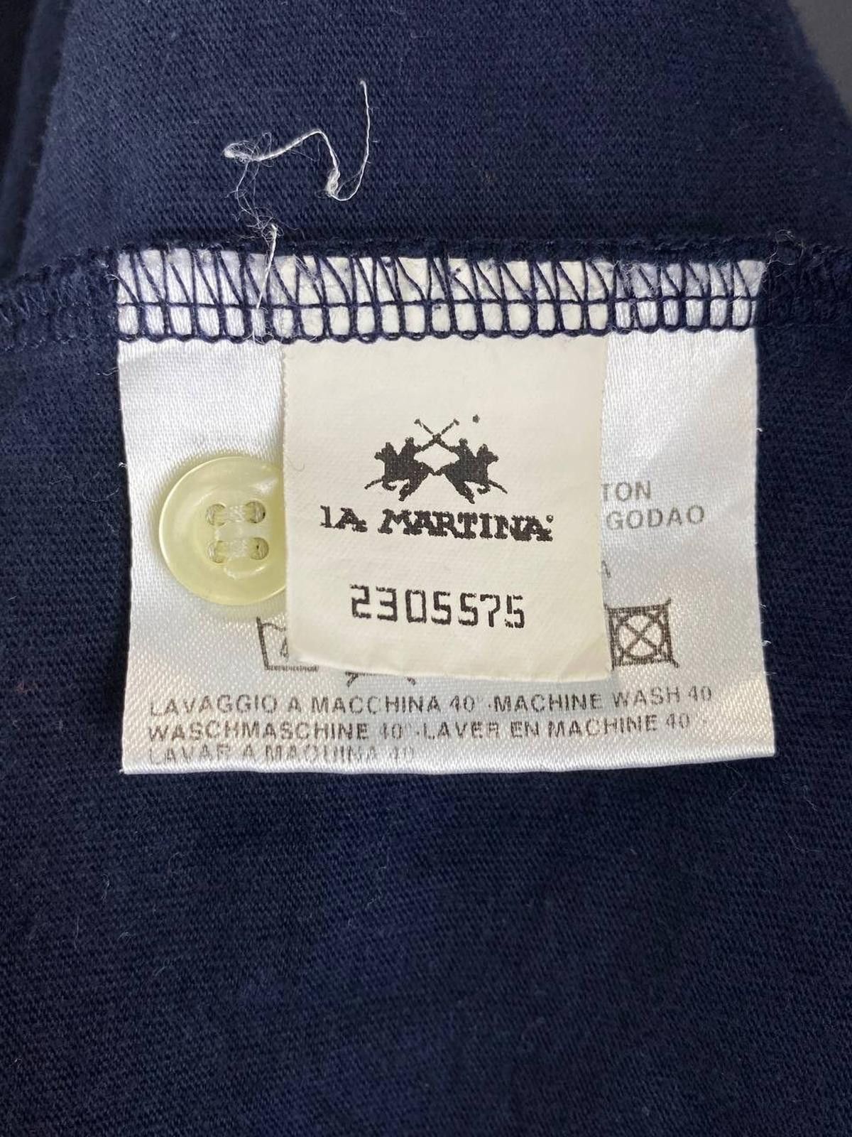 La Martina La Martina Blue Cotton Collared Popover Polo Shirt Size XL Size US XL / EU 56 / 4 - 11 Thumbnail