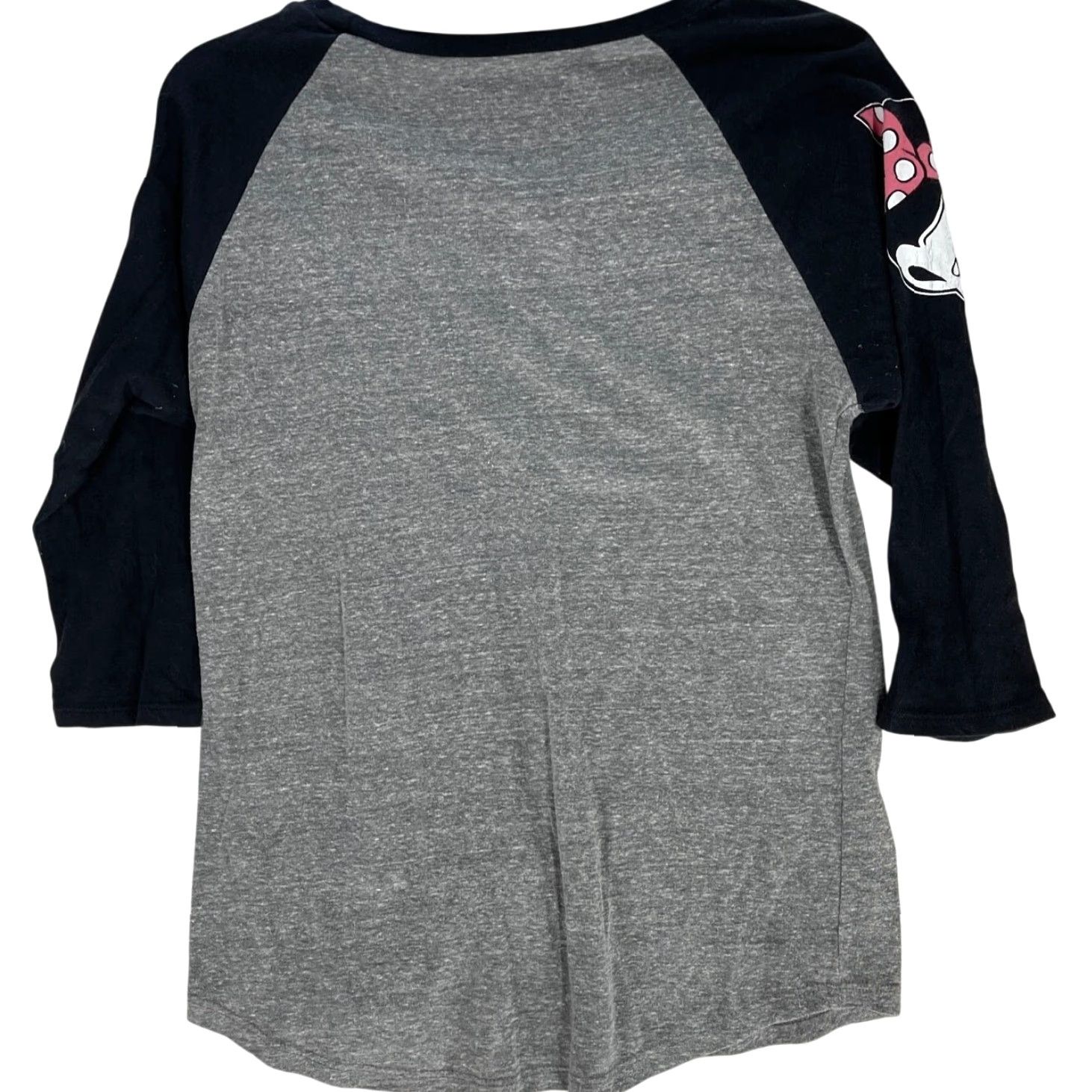 Disney Disney Minnie Mouse Collab T Shirt 3/4 Sleeve Size S Gray Black Womens Pilling Size S / US 4 / IT 40 - 2 Thumbnail
