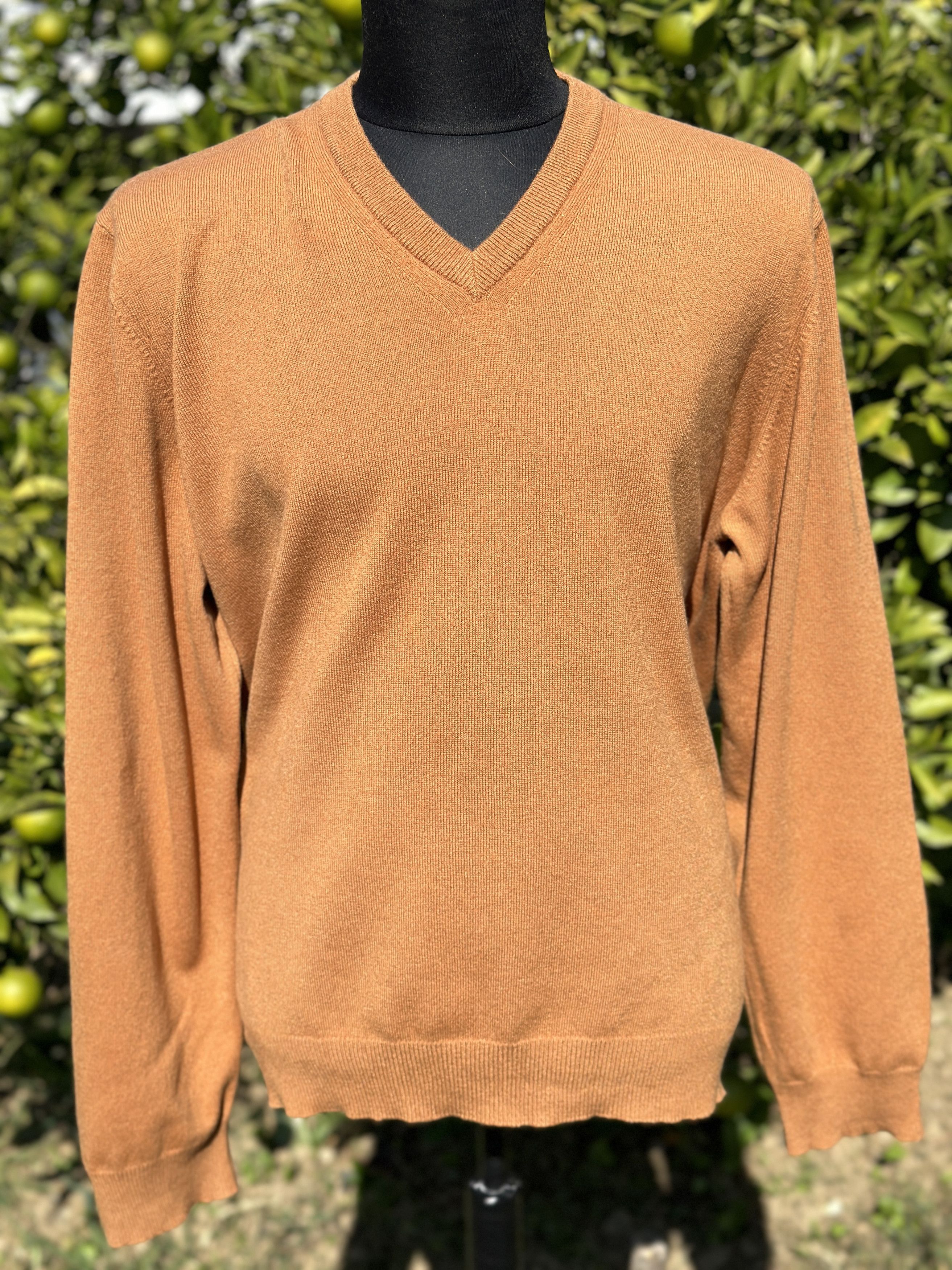 Loro Piana Cashmere Relaxed Knit Pullover Sweater Size 52 XL