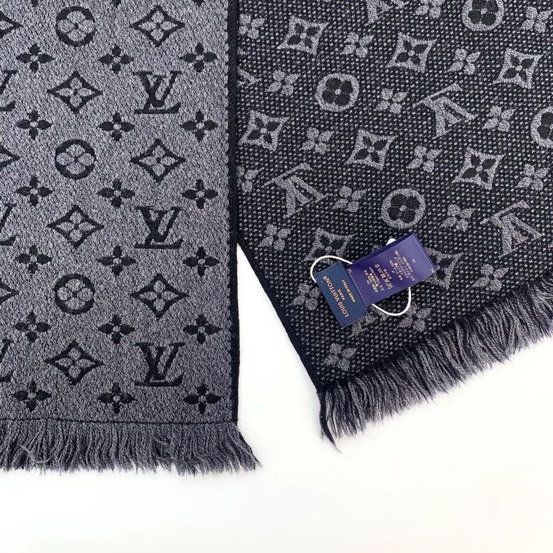 Louis Vuitton Louis Vuitton Black and grey logo presbyopic full print wo Size ONE SIZE - 5 Thumbnail