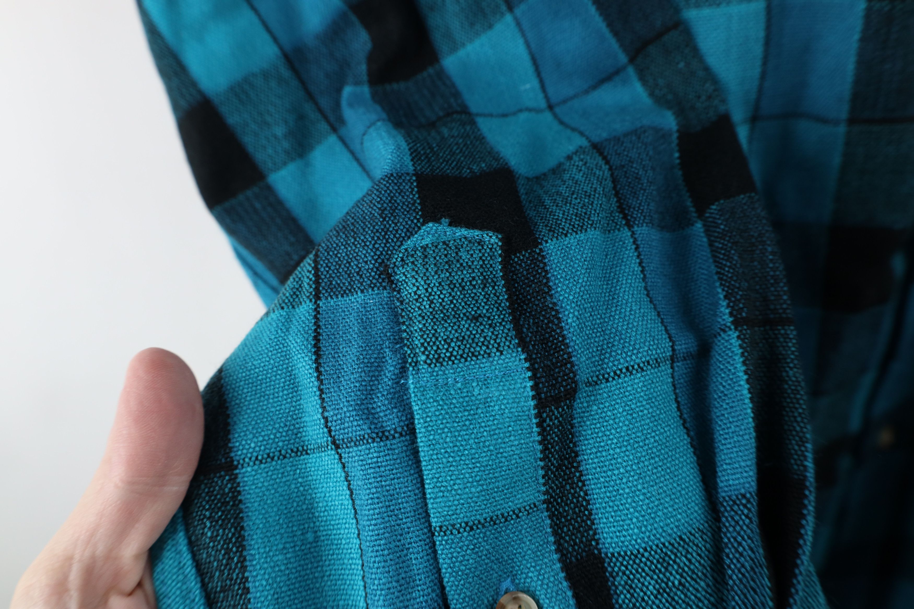 Vintage Vintage 90s Streetwear Pocket Collared Button Shirt Plaid Size US M / EU 48-50 / 2 - 6 Thumbnail