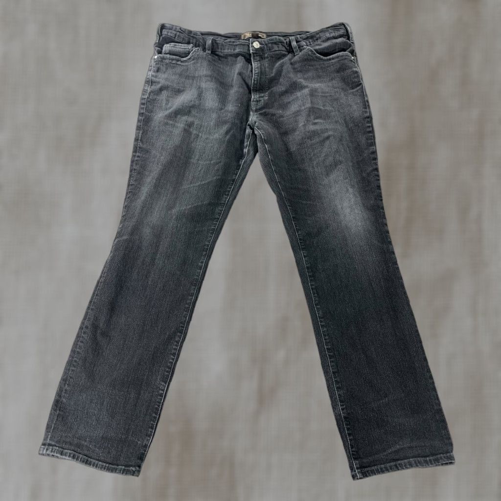 34 Heritage Jeans Mens 44x33 Charisma Comfort Rise Classic Black Denim