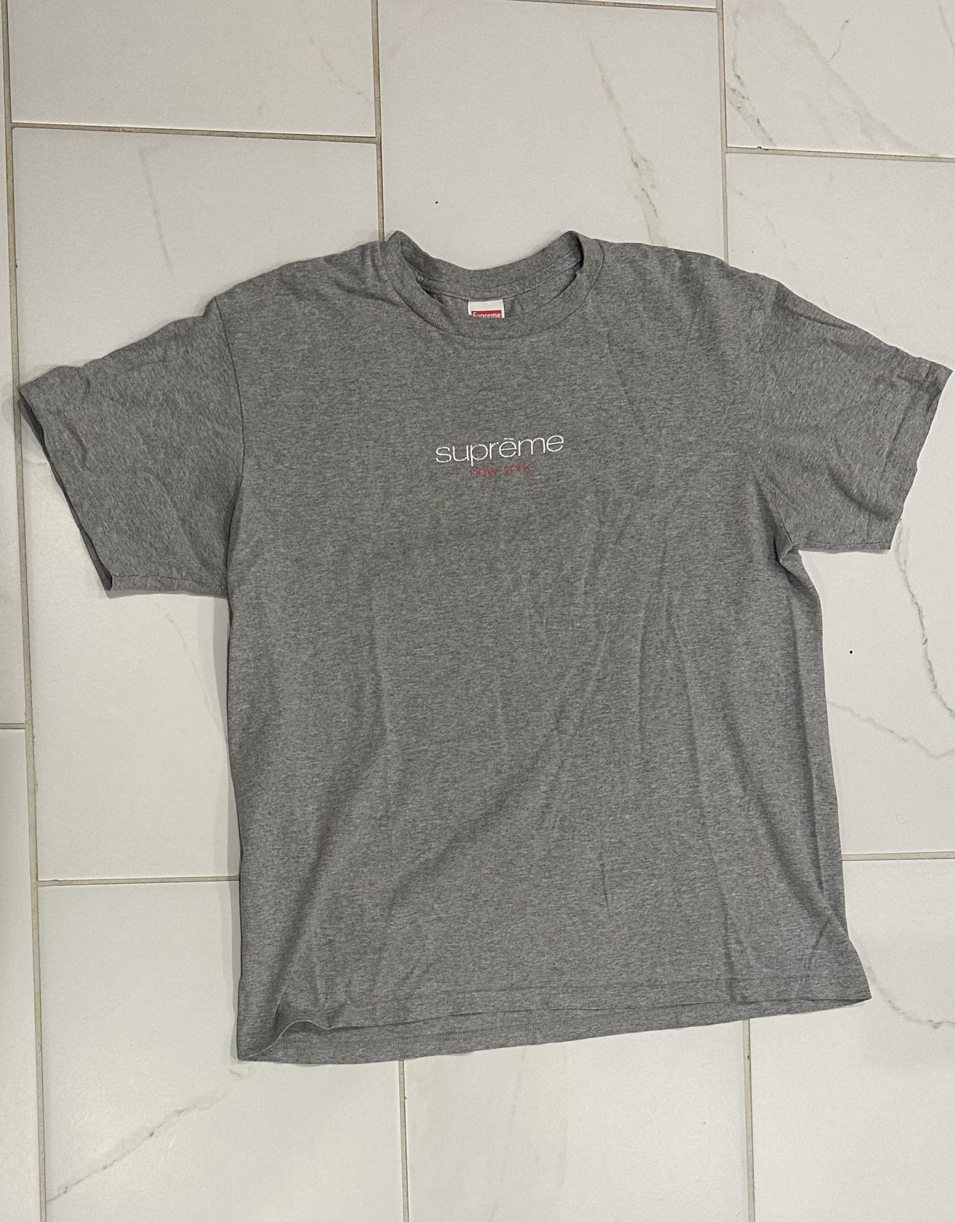 Supreme Supreme grey New York tee Size US M / EU 48-50 / 2 - 1 Thumbnail