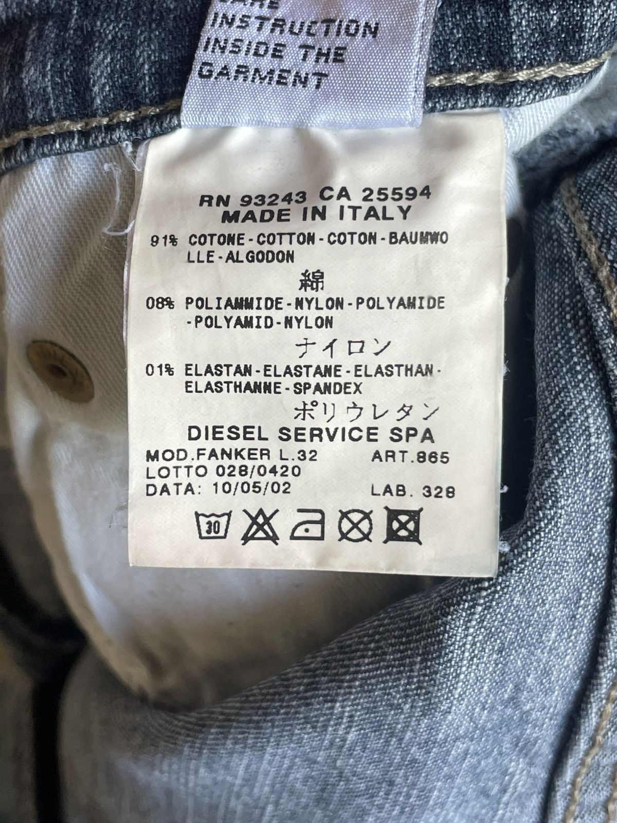 Diesel Y2K Diesel Fanker Jeans Size US 34 / EU 50 - 7 Thumbnail
