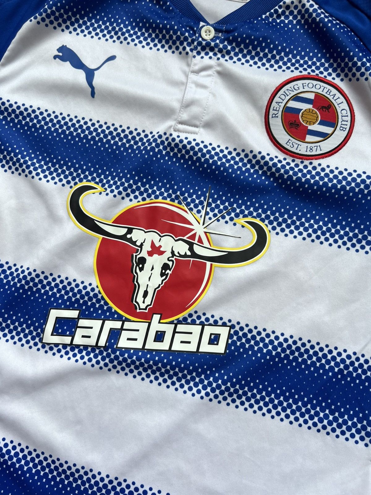Puma 2018/2019 Puma Reading Home Soccer Jersey Men’s Blue Size M Size US M / EU 48-50 / 2 - 3 Thumbnail