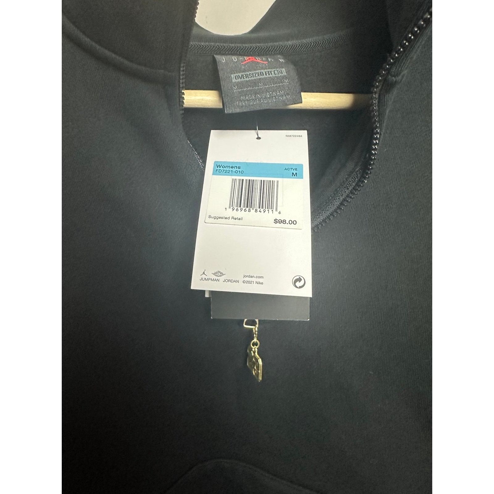 Jordan Brand Jordan Flight Fleece Women's Quarter-Zip Top - Size M - NEW Size S / US 4 / IT 40 - 3 Thumbnail