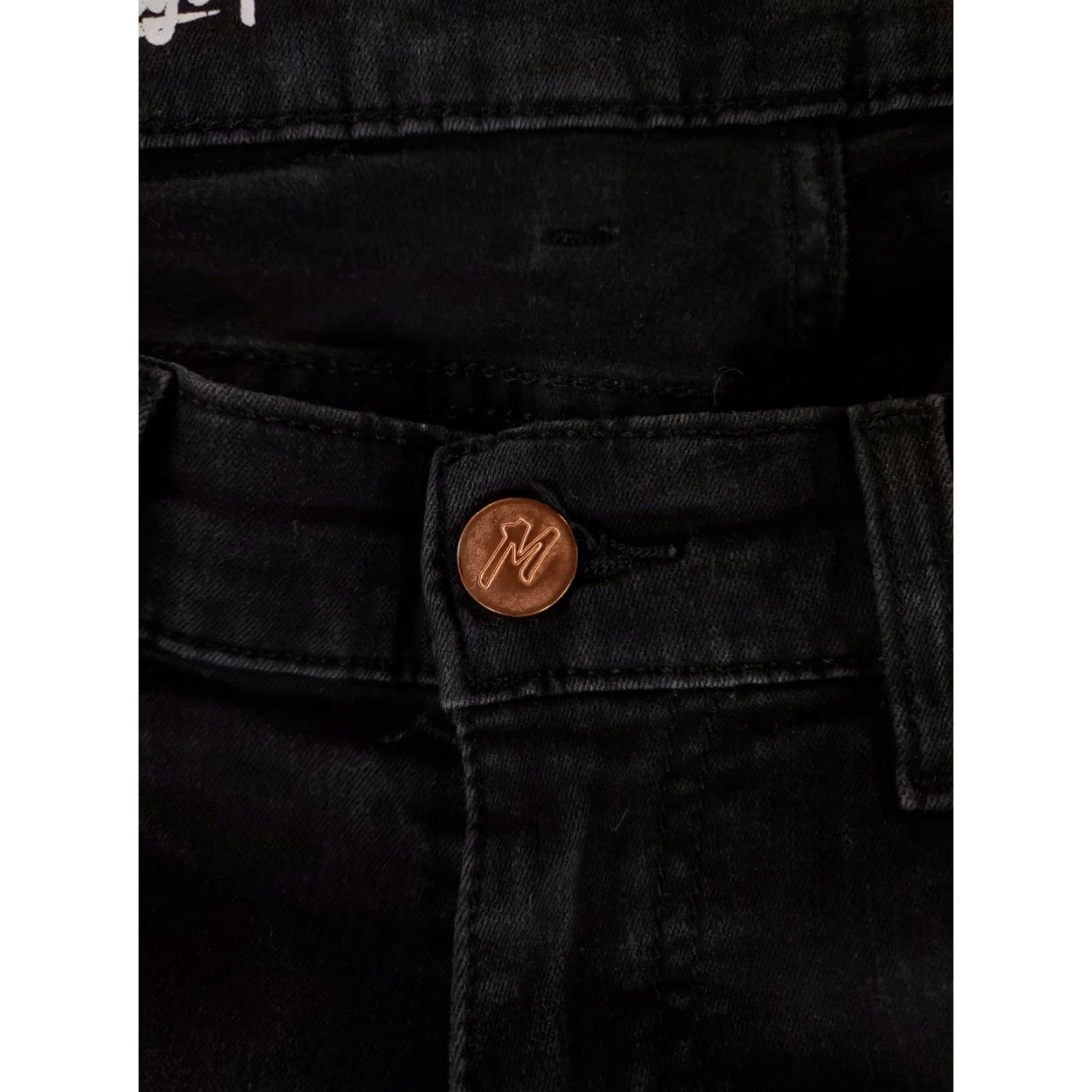 Vintage Mugsy PMT Clutch Black Stretchy Jeans Mens 31x29 Inseam 29 30x30 Regular Straight Black Mens Size US 31 - 5 Thumbnail