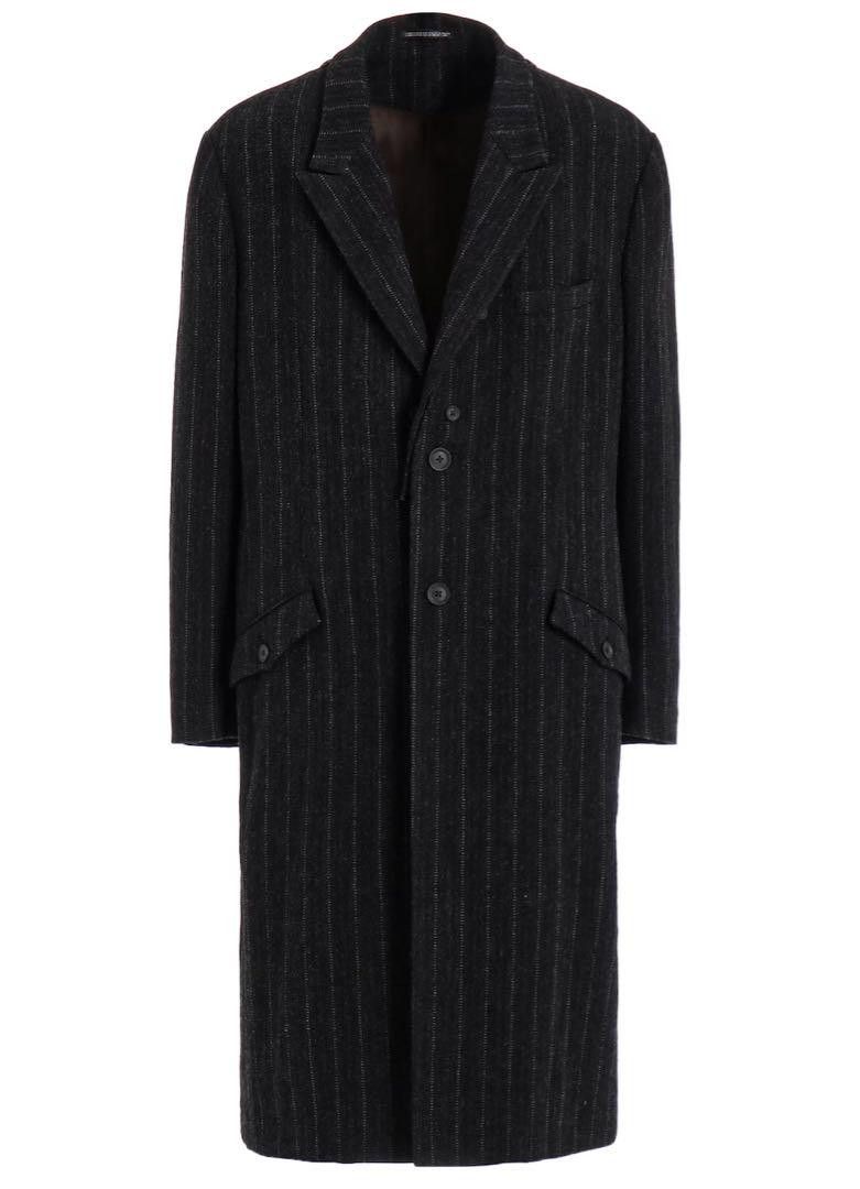 Yohji Yamamoto Yohji Yamamoto PourHomme 24-25AW LOOK5 striped coat Size US M / EU 48-50 / 2 - 3 Thumbnail