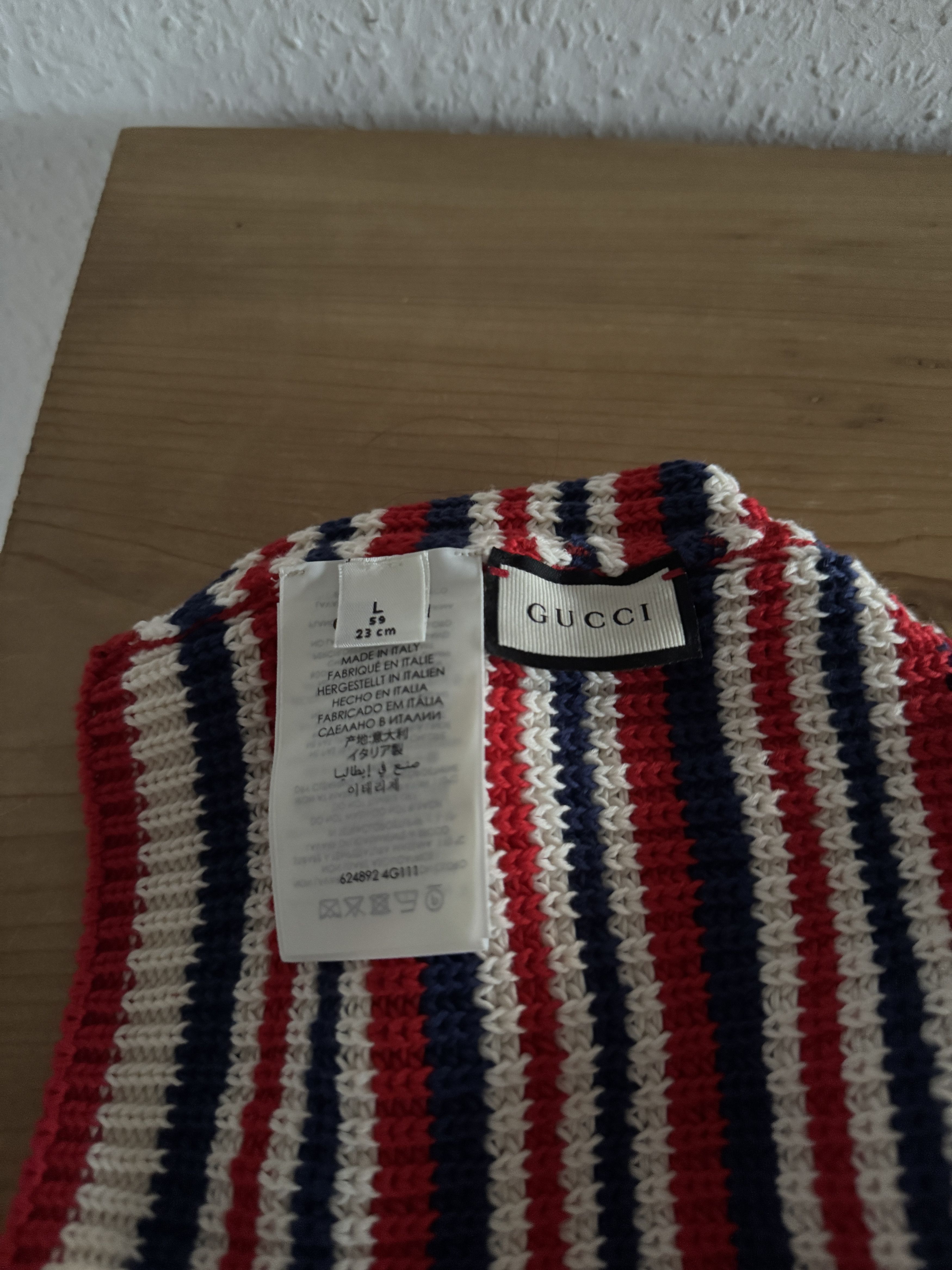Gucci Striped Teddy Bear Beanie Size ONE SIZE - 5 Thumbnail