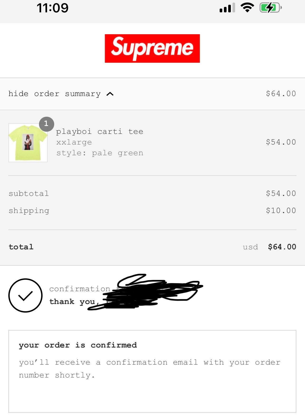 Supreme Supreme playboi carti tee FW25 Size US XXL / EU 58 / 5 - 3 Thumbnail