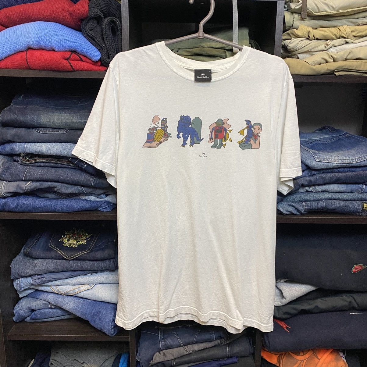 Paul Smith Designer Paul Smith Big Logo streetwear tee size L Size US L / EU 52-54 / 3 - 1 Thumbnail