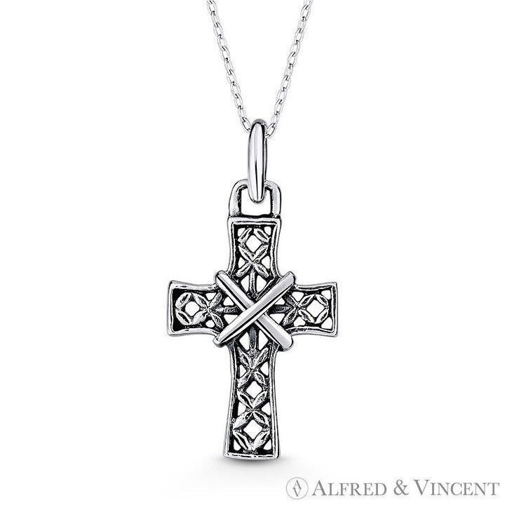 Other St. Andrew's Cross Pendant in .925 Sterling Silver Size ONE SIZE - 1 Preview