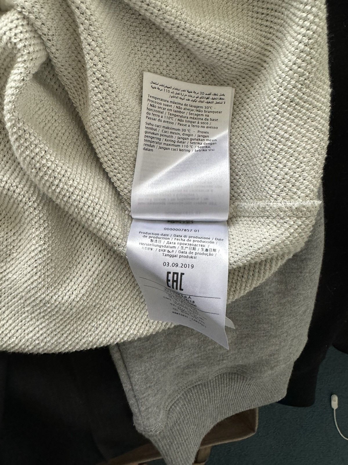 Valentino VALENTINO Logo-print loopback jersey sweatshirt Size US L / EU 52-54 / 3 - 7 Thumbnail