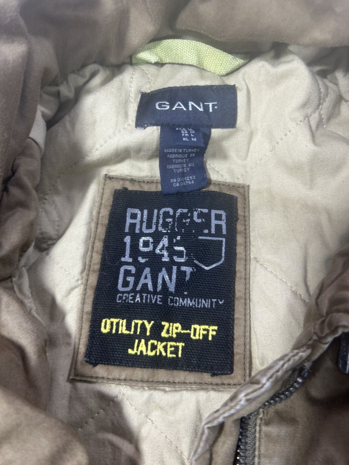 Gant Medium mens Gant Rugger padded cotton jacket khaki brown Size US M / EU 48-50 / 2 - 4 Thumbnail