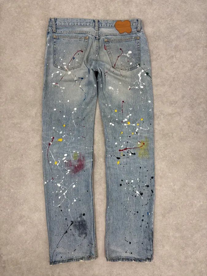 Number (N)ine SS2006 Number (N)ine Paint Splatter Denim Jeans Size US 39 - 8 Thumbnail