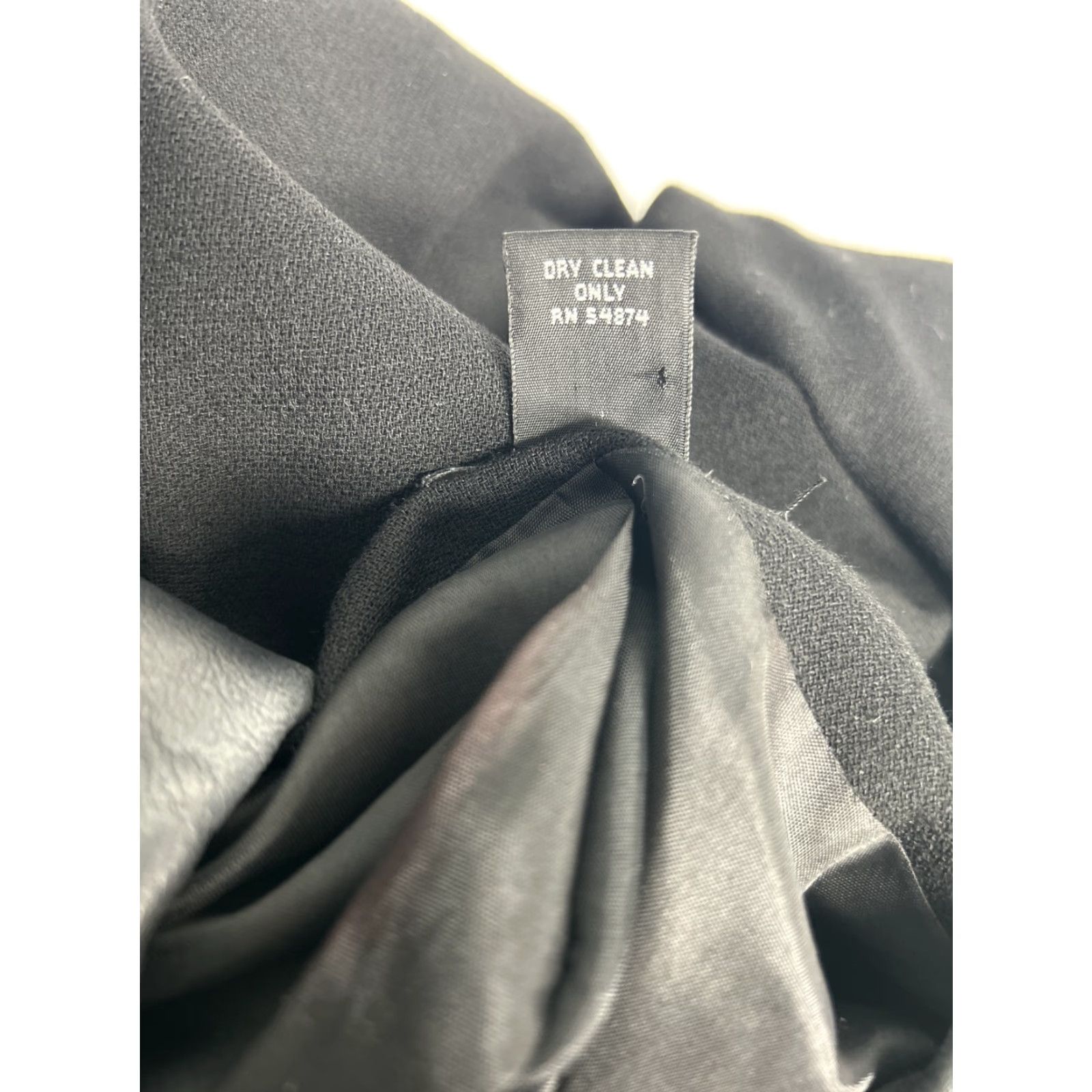 Vintage LIMITED Jacket Womens Size 10 Black Wool Shell Genuine Leather Trim Full Zip Collared Size L / US 10 / IT 46 - 7 Thumbnail