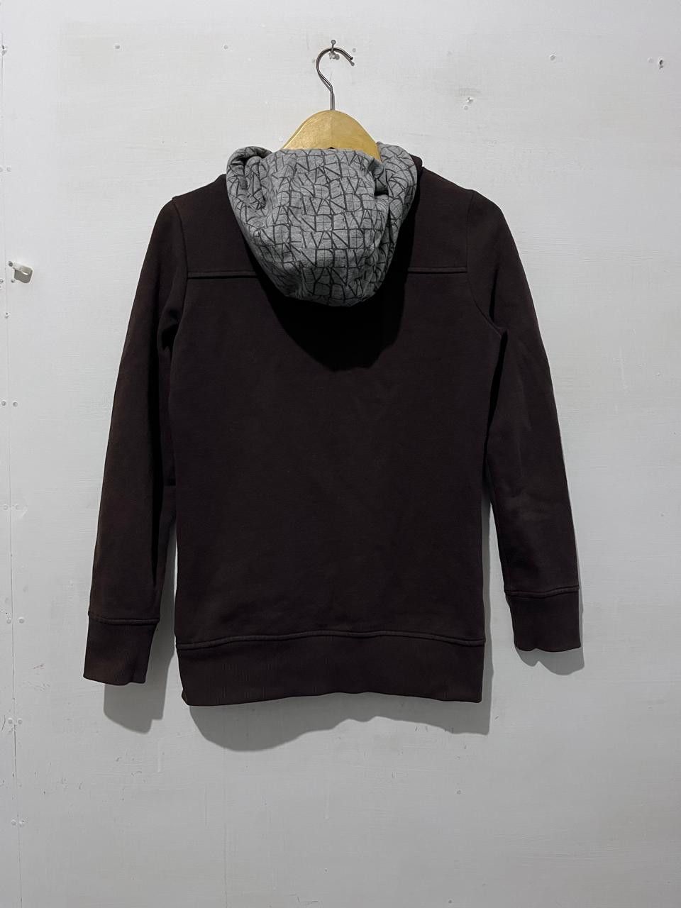 Japanese Brand Hoodie Zip-Up Dark Brown Maze Print Hood Lining Size US M / EU 48-50 / 2 - 3 Thumbnail