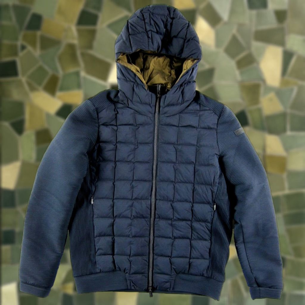 4SDESIGNS Roberto Ricci Designs Blue Quilt Stretch Feather Down Hood Puff Jacket Men S/46 Jacket Mens S Blue Down Feathers Hooded Insulated Softshell Zipper Size US S / EU 44-46 / 1 - 1 Thumbnail