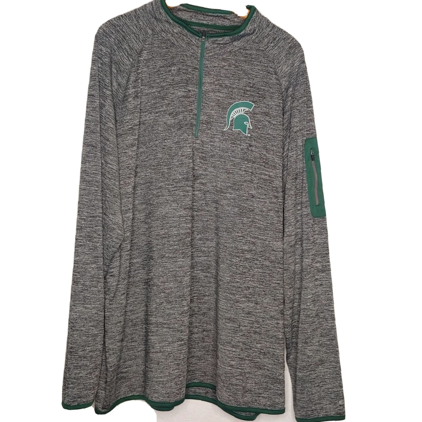 Vintage Michigan State University Spartans Shirt Men XXL Long Sleeve 1/4 Zip Athleisure College Gray XXl 1/4 Zip Mens Size US XXL / EU 58 / 5 - 3 Thumbnail