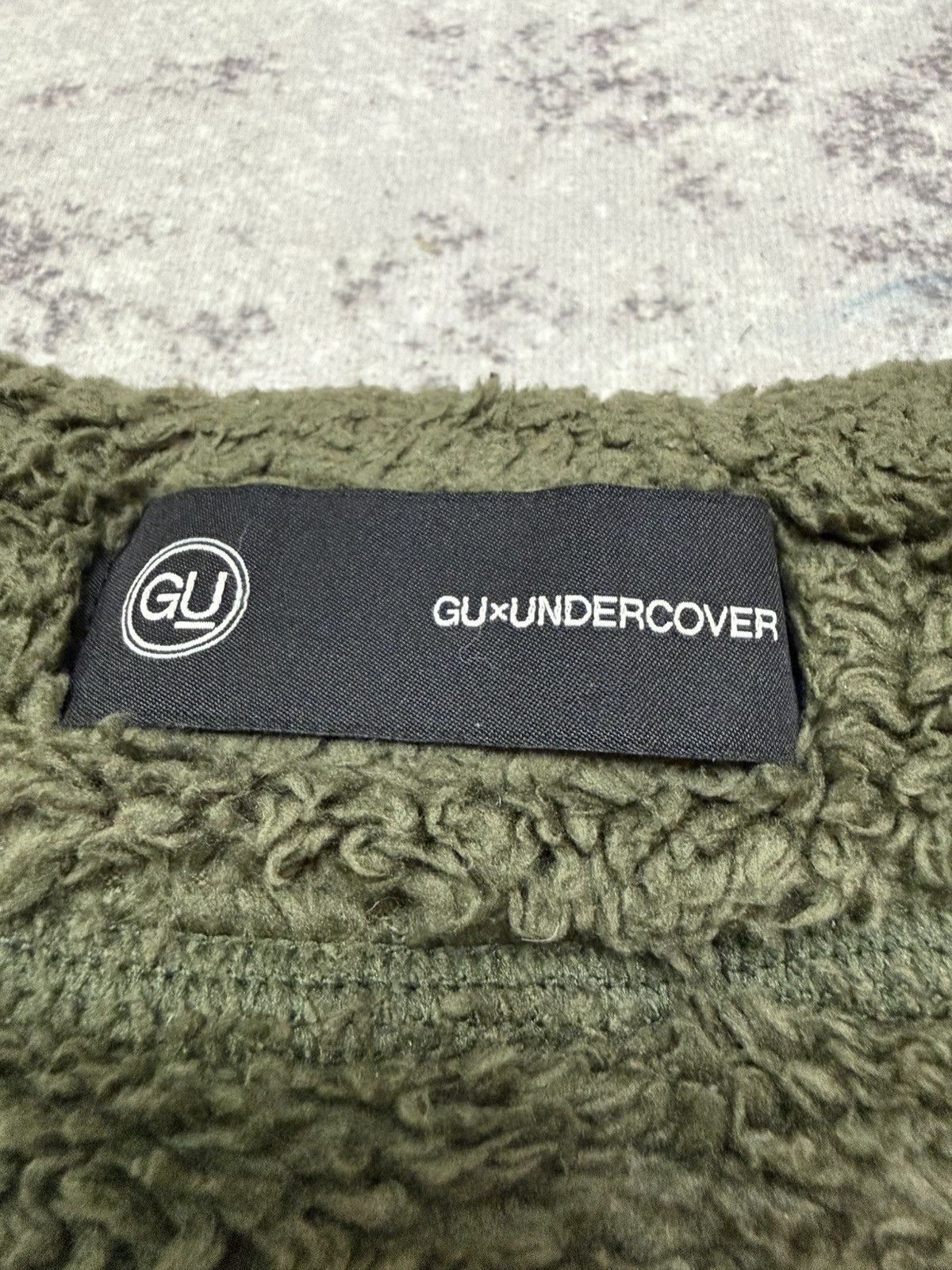 GU × Undercover Gu x Undercover Sherpa Fleece Cardigan Sweater Size US XL / EU 56 / 4 - 8 Thumbnail