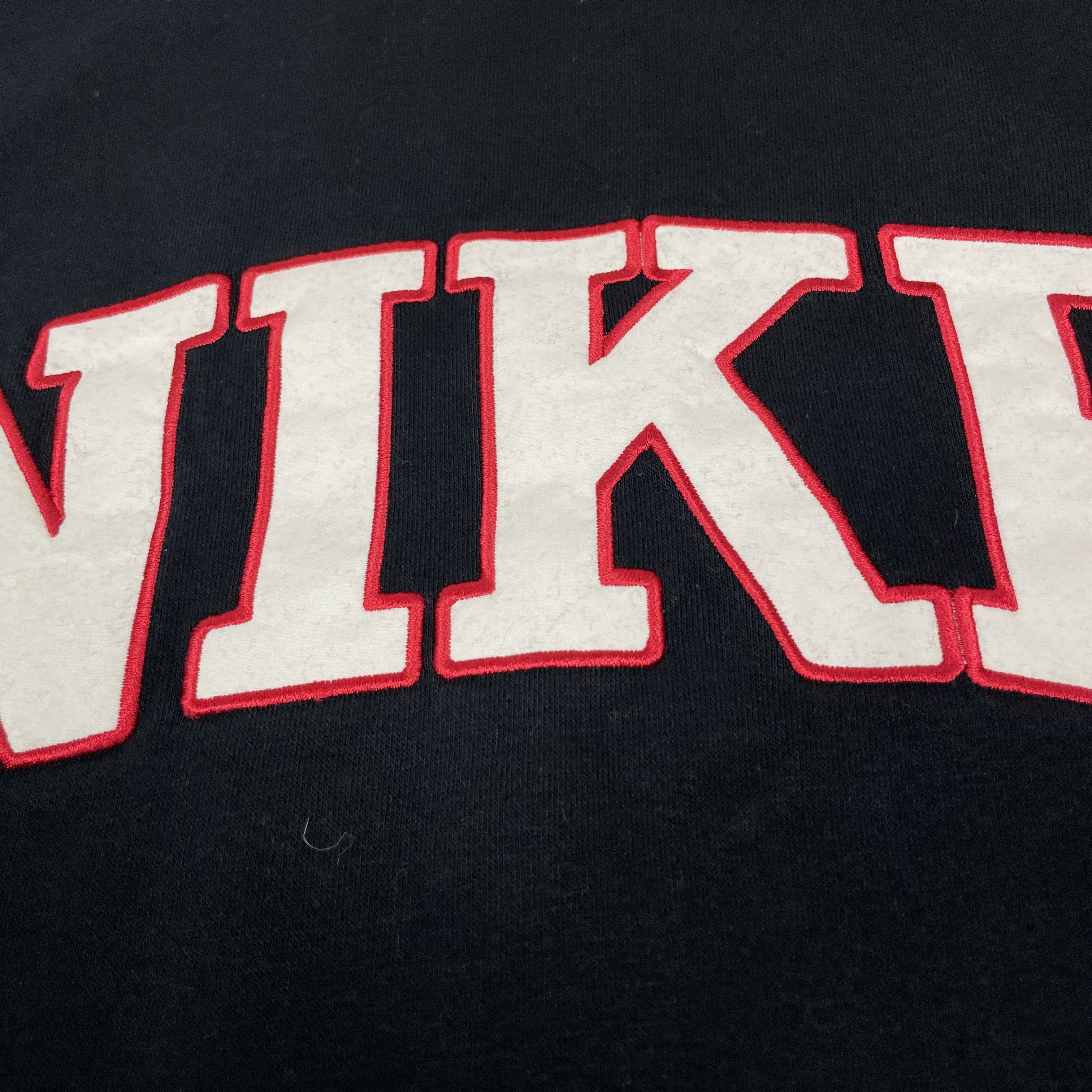 Nike × Vintage Nike Men's Navy Spellout Cotton Fleece Pullover Sweatshirt S Size US S / EU 44-46 / 1 - 3 Thumbnail