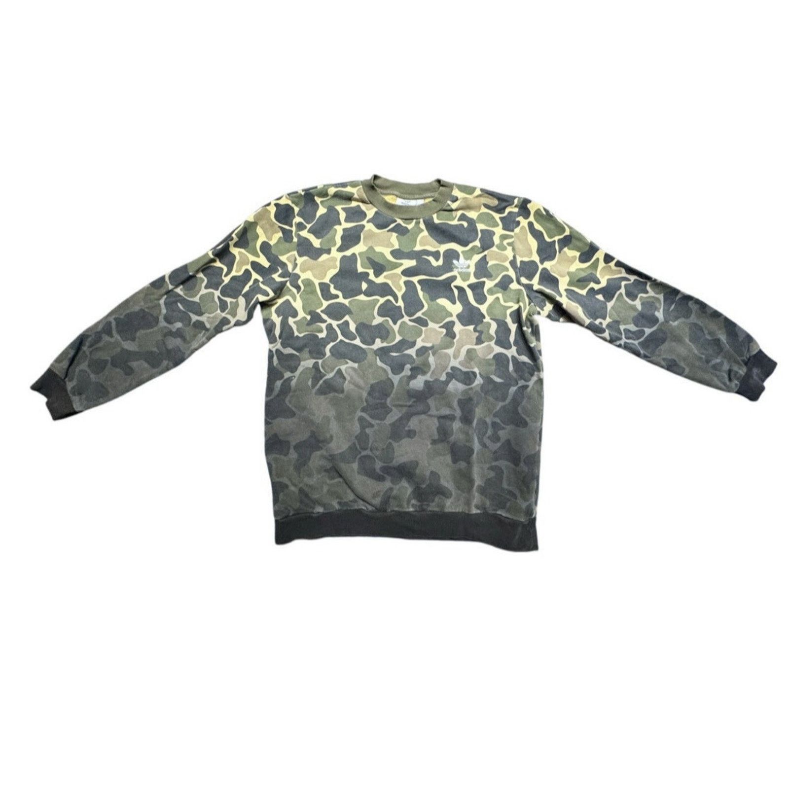 Kith ADIDAS ORGINALS TREFOIL CAMO ARMY GREEN SWEATSHIRT L Size US XL / EU 56 / 4 - 1 Thumbnail