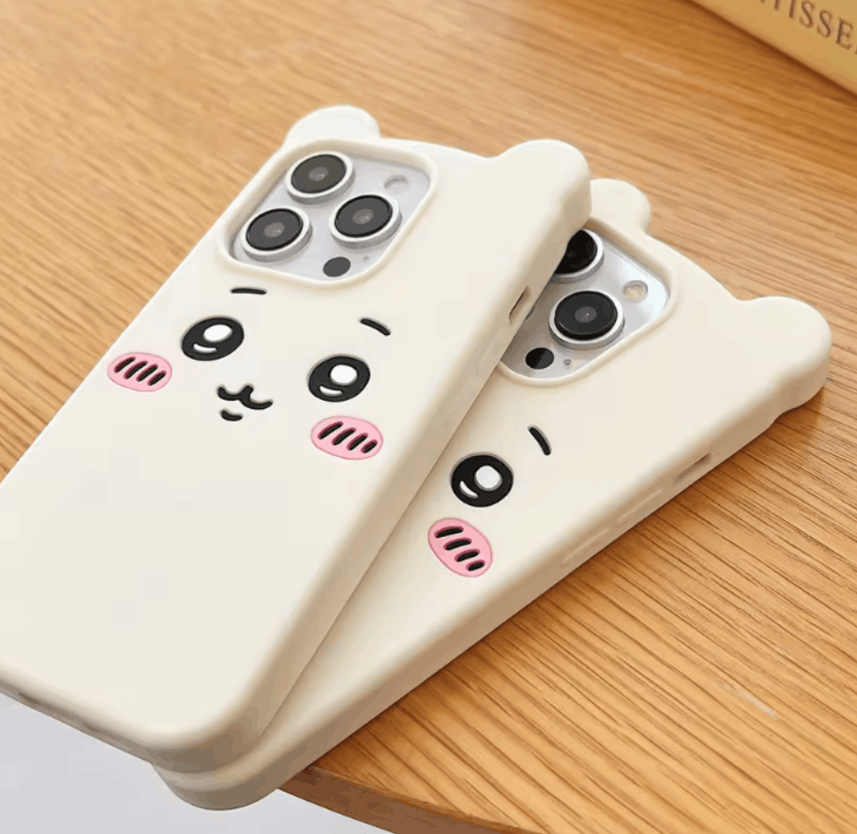 Other Blushing Kawaii Bear iPhone Case Size ONE SIZE - 3 Thumbnail