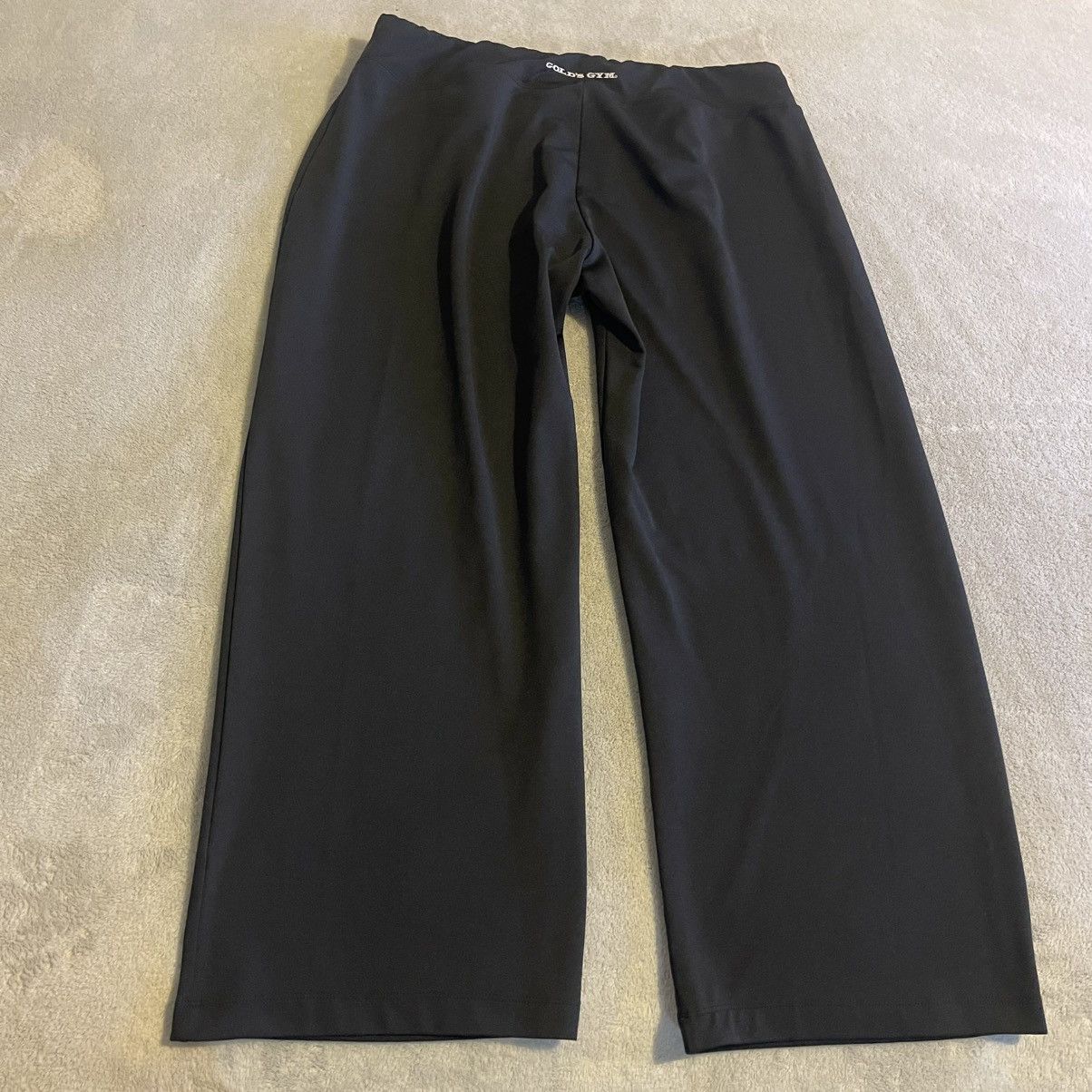 Other Golds Gym Pants Women XL Black Waistband Stretch Workout Gym Size 35" - 2 Thumbnail