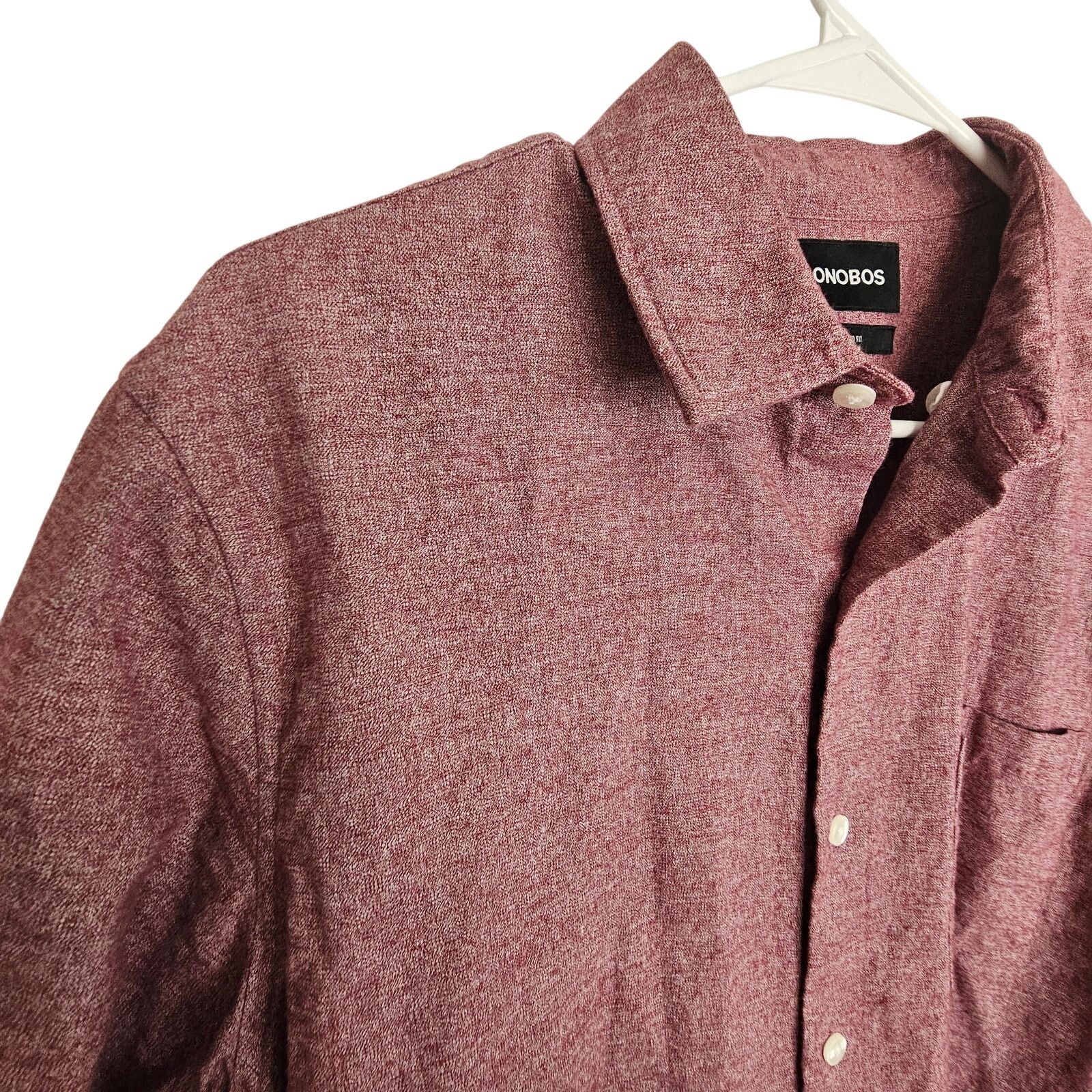 Bonobos Bonobos Mens Flannel Shirt Size M Tailored Fit Minimalist Size US M / EU 48-50 / 2 - 5 Thumbnail