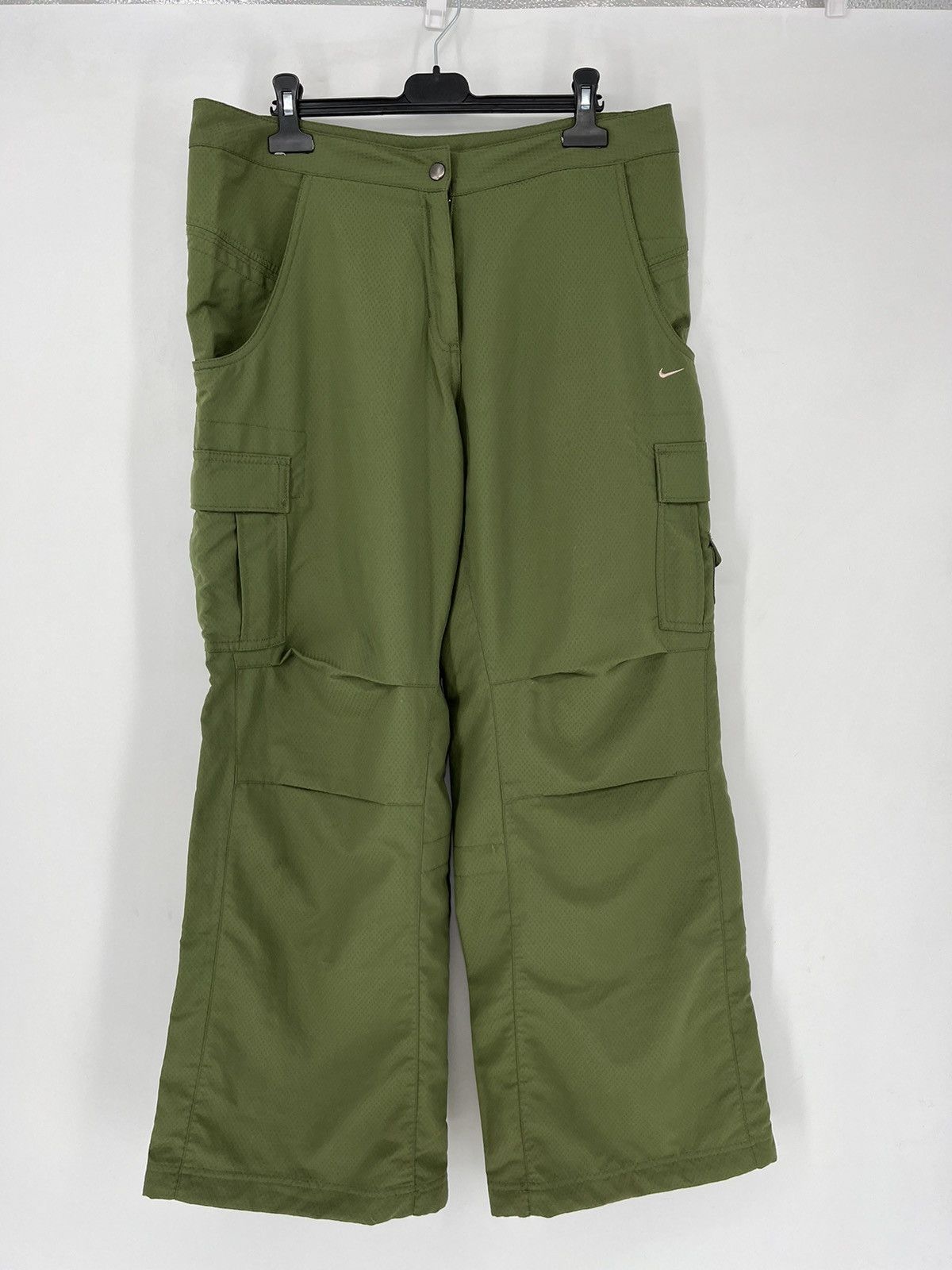 Nike × Vintage Vintage Y2K Nike Nylon Drill Track Pants NikeFit Size US 32 / EU 48 - 1 Thumbnail