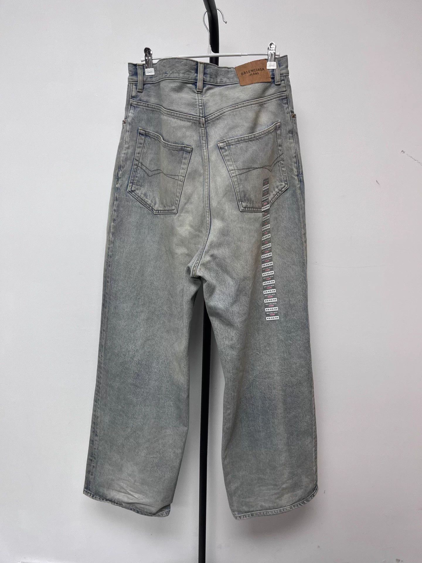 Balenciaga Balenciaga Washed Logo Mid Unisex Relaxed Blue XS Jeans Size US 26 / EU 42 - 2 Thumbnail