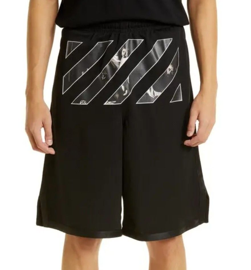 Off-White Caravaggia Track Shorts Size US 34 / EU 50 - 1 Thumbnail