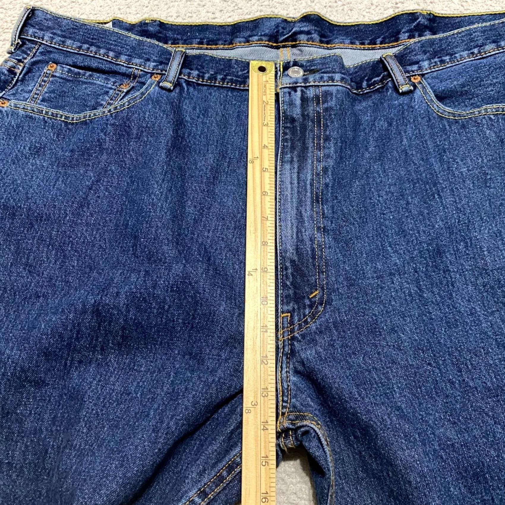 Levi's Levi's 550 Jeans Mens 48x30 Blue Denim Relaxed Fit Straight Leg Medium Wash Size US 32 / EU 48 - 7 Thumbnail