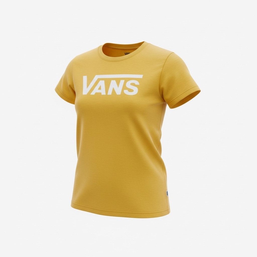 Vans Vans Yellow Logo T-Shirt Women’s Small Graphic Tee Casual Size S / US 4 / IT 40 - 1 Thumbnail