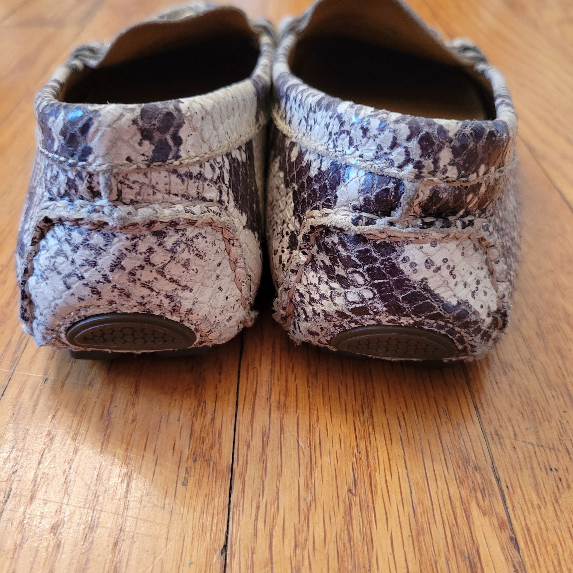 Peter Millar Peter Millar Snakeprint Moccasin Loafers 6M Leather Casual S Size US 6 / IT 36 - 4 Thumbnail