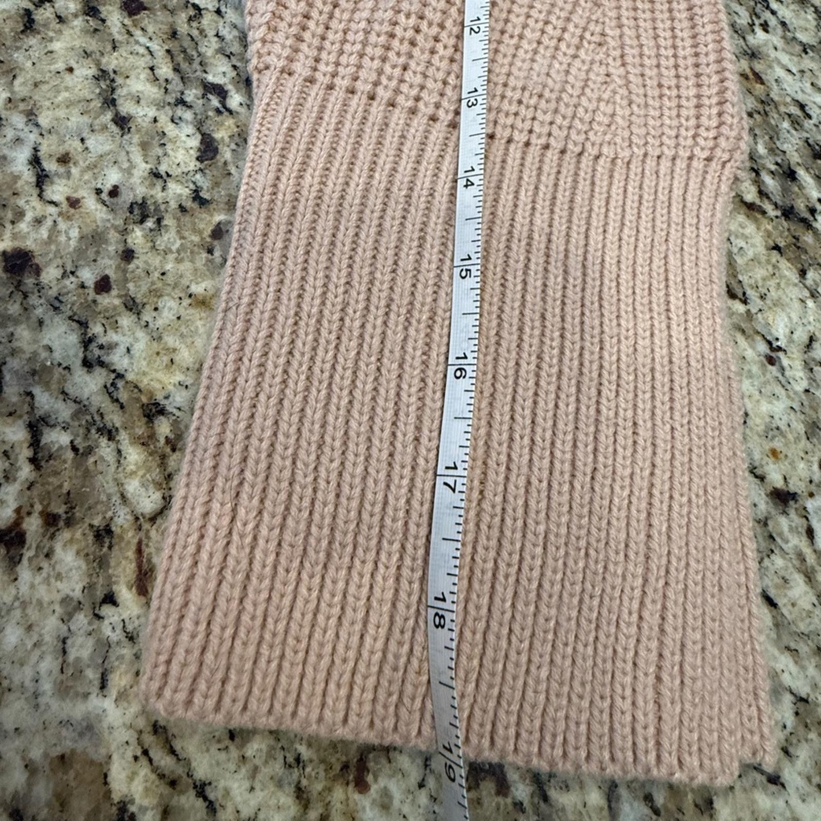 Topshop TOPSHOP pinkish tan sweater checkered ribbed knit SZ 4 Size S / US 4 / IT 40 - 11 Thumbnail
