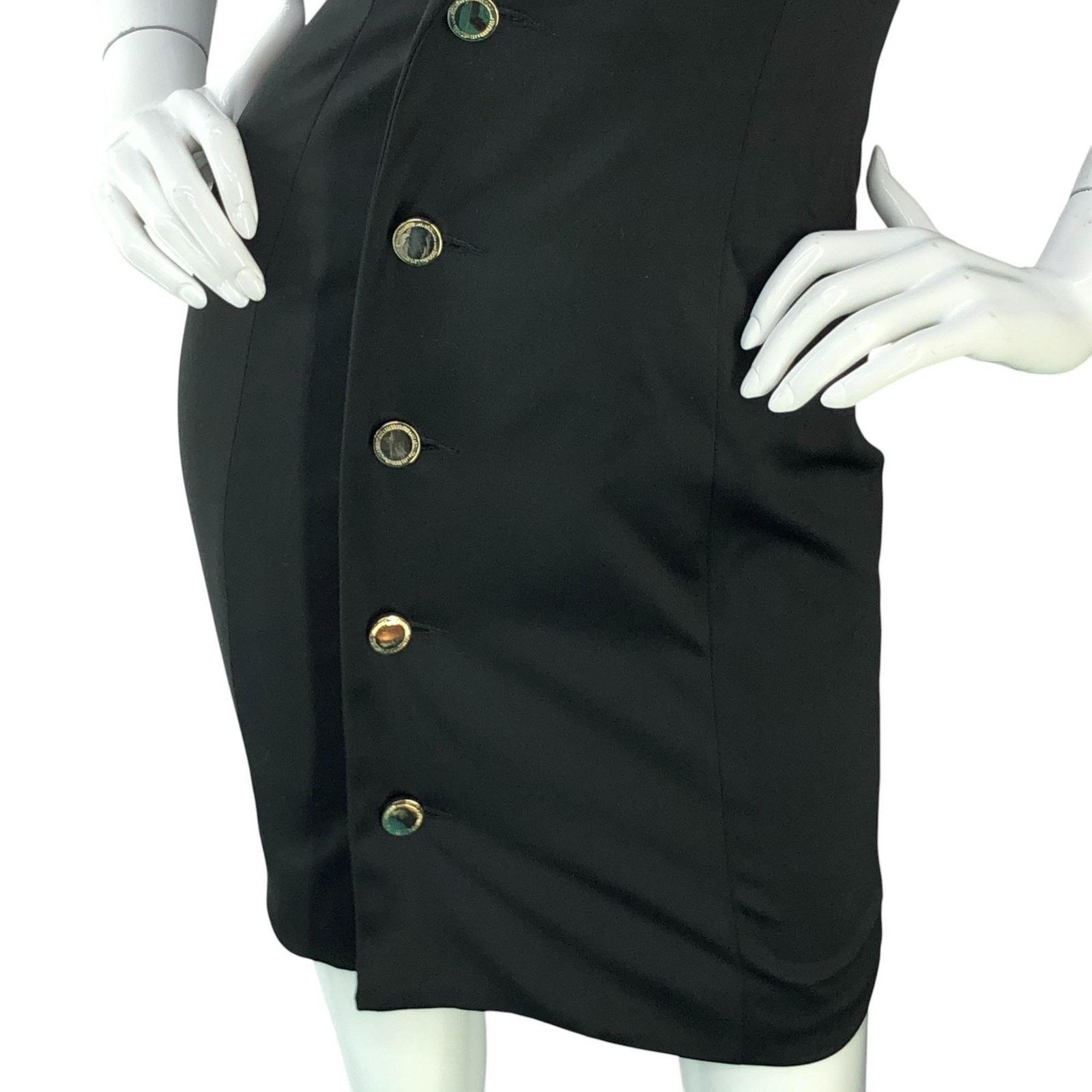 House of CB House of CB Dress XS Black Sleeveless Blazer Button Mini Size XS / US 0-2 / IT 36-38 - 3 Thumbnail