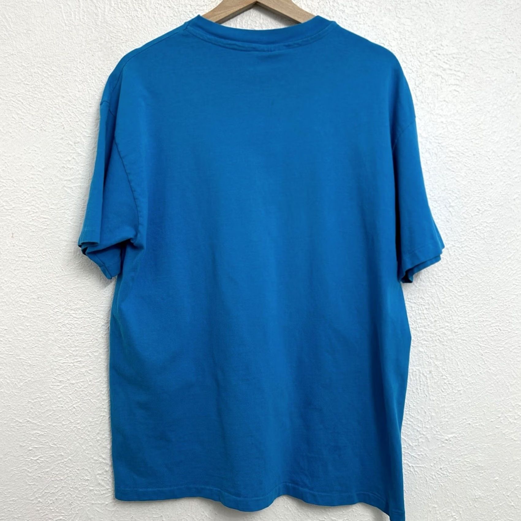 Vintage VINTAGE Hanes Beefy T Zebra Herd 1992 Tee Blue T-Shirt Harlequin USA Made 90s Large Shirt Unisex Adults Blue 90s Graphic Print Tee Mens Women Size US L / EU 52-54 / 3 - 2 Thumbnail