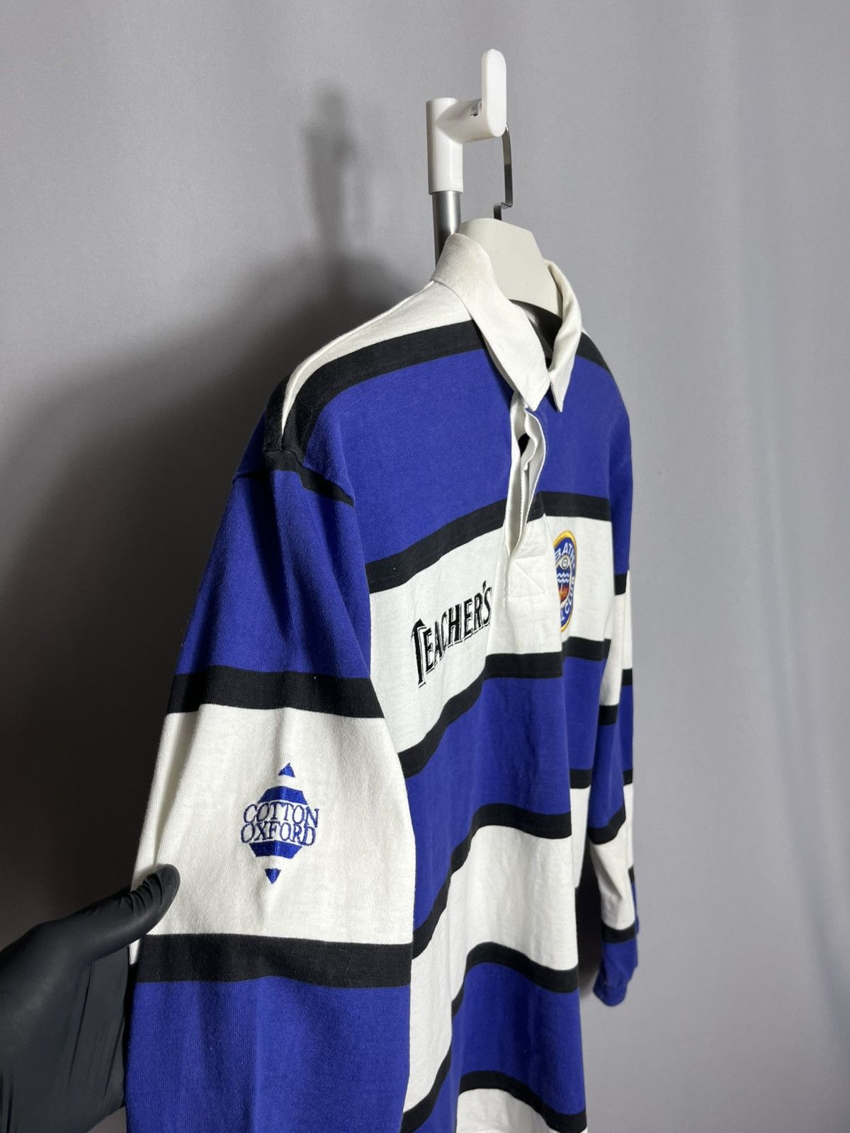 Other Bath 1994 1995 Cotton Oxford Rugby Jersey Shirt Long Sleeve Size US XL / EU 56 / 4 - 10 Thumbnail