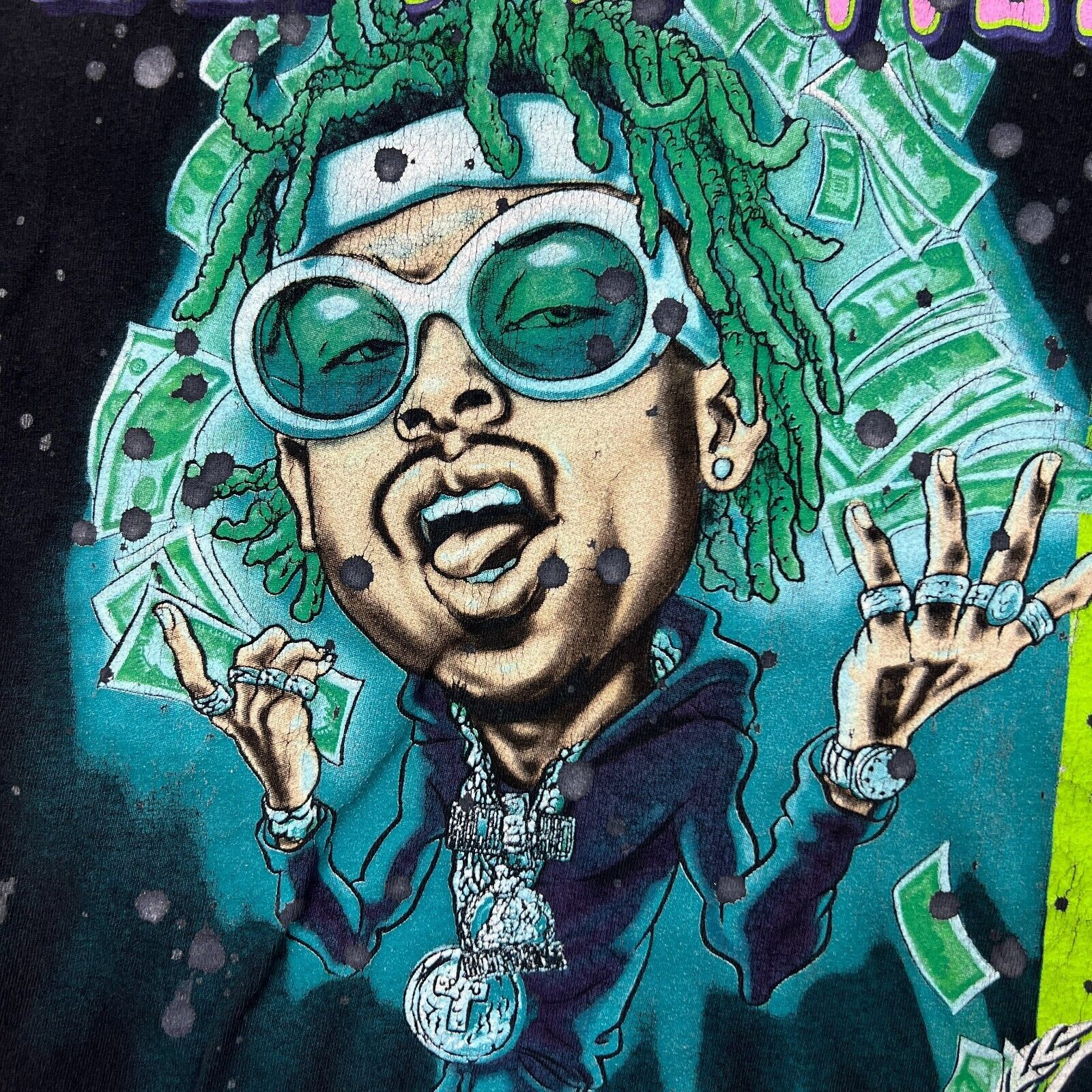 Rap Tees × Vintage Rich The Kid T Shirt Medium Plug Walk Rap Short Sleeve Tee Size US M / EU 48-50 / 2 - 3 Thumbnail