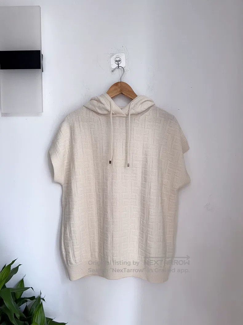 Hermes Hermes White Knit Short Sleeve Size XS / US 0-2 / IT 36-38 - 1 Thumbnail