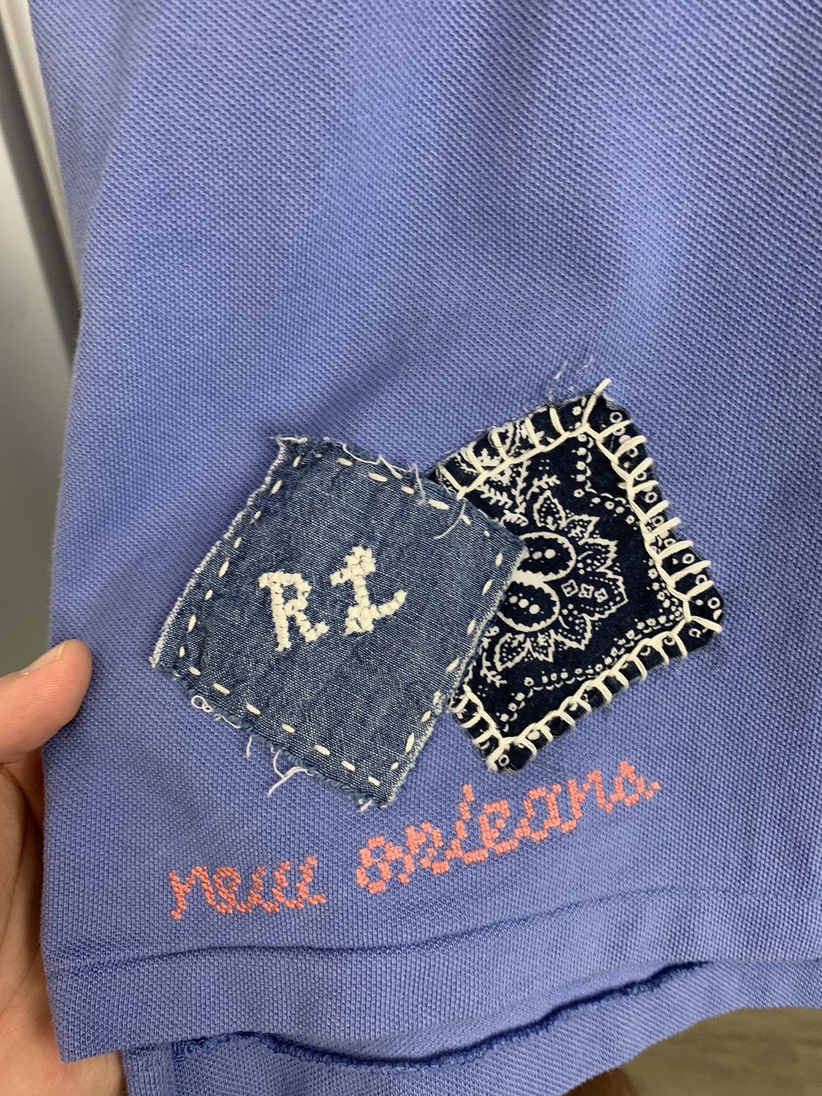 Ralph Lauren Polo Ralph Lauren Blue Embroidered Polo Shir Art Polo Size:S Size S / US 4 / IT 40 - 8 Thumbnail