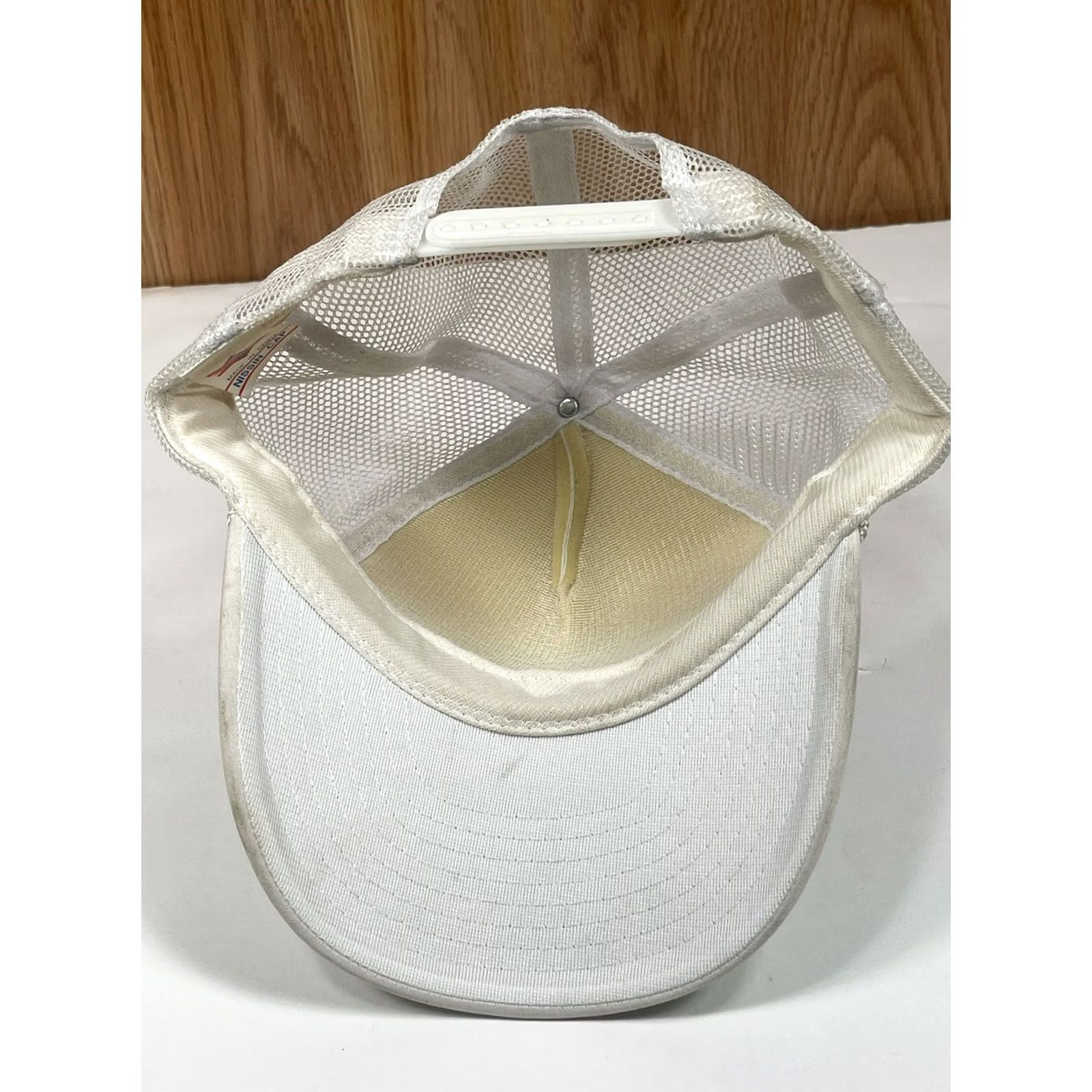 Vintage Nissin Cap Renee White Trucker's Hat Baseball Cap Adjustable Snapbacks Size ONE SIZE - 6 Thumbnail