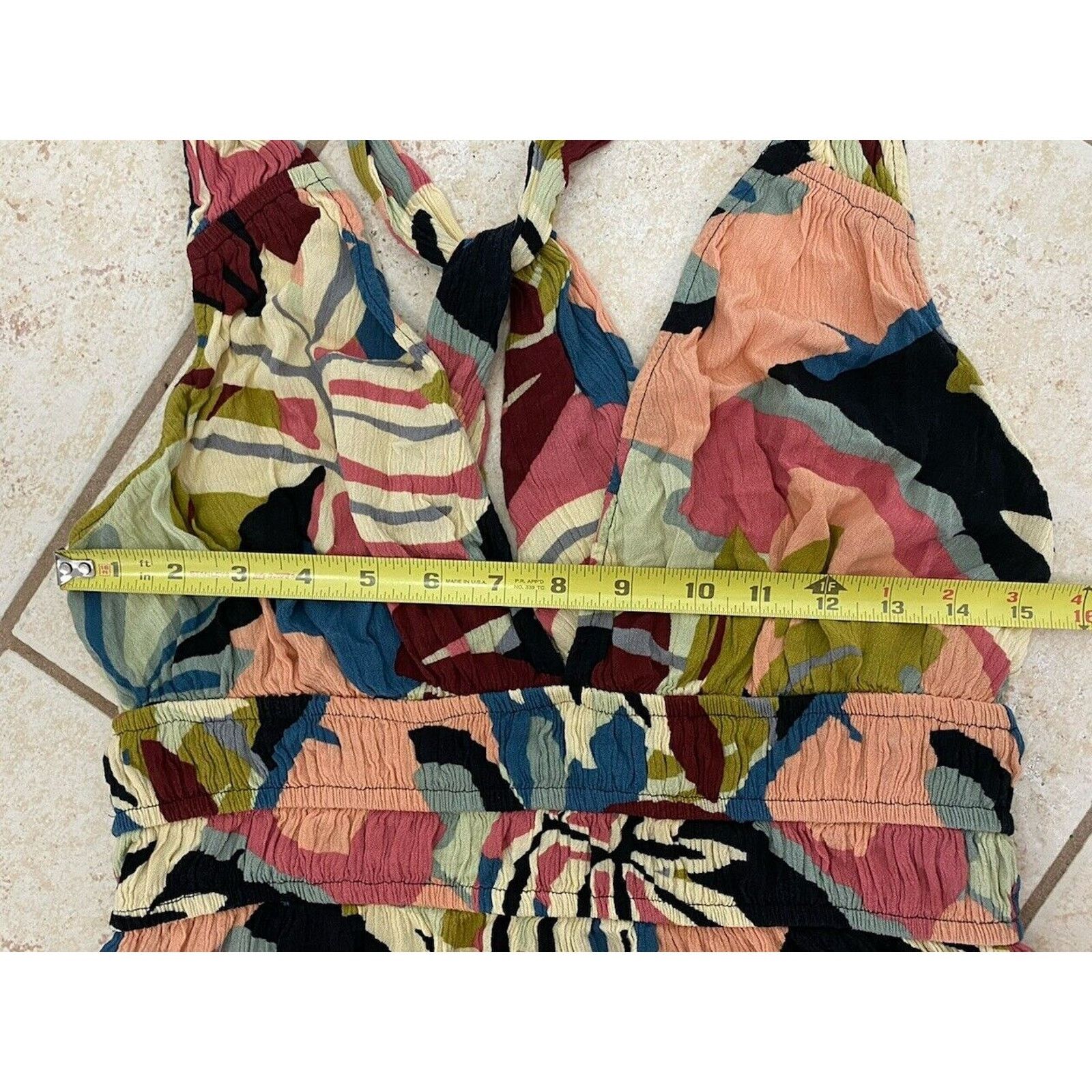 Loft Loft Beach Midi Sundress Tropical Halter Dress M Multicolor Size M / US 6-8 / IT 42-44 - 7 Thumbnail