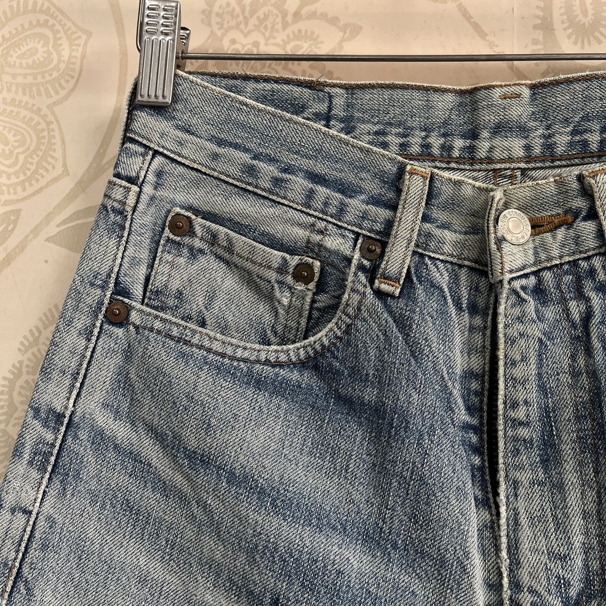 Levi's LEVIS 502XX Big E Button J22 Redline Selvedge Vintage 1991 Size US 28 / EU 44 - 4 Thumbnail
