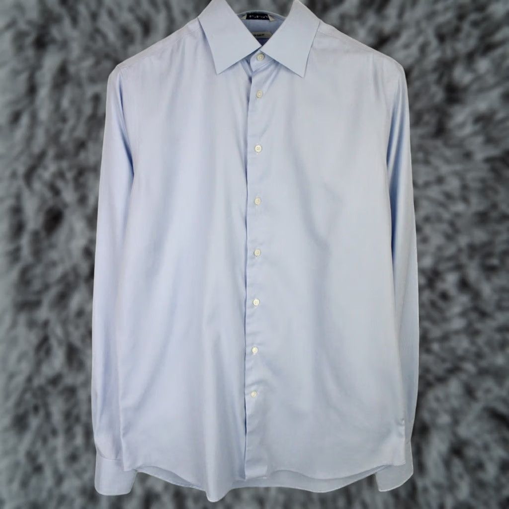 Suitsupply SUITSUPPLY Formal Shirt Men's Try On Slim Fit Spread Neck Button Blue 41L / 16L Size 42R - 1 Thumbnail