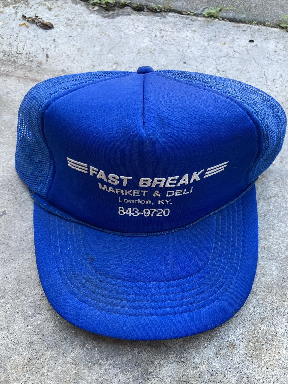 Vintage Vintage blue fast break trucker hat Size ONE SIZE - 2 Thumbnail